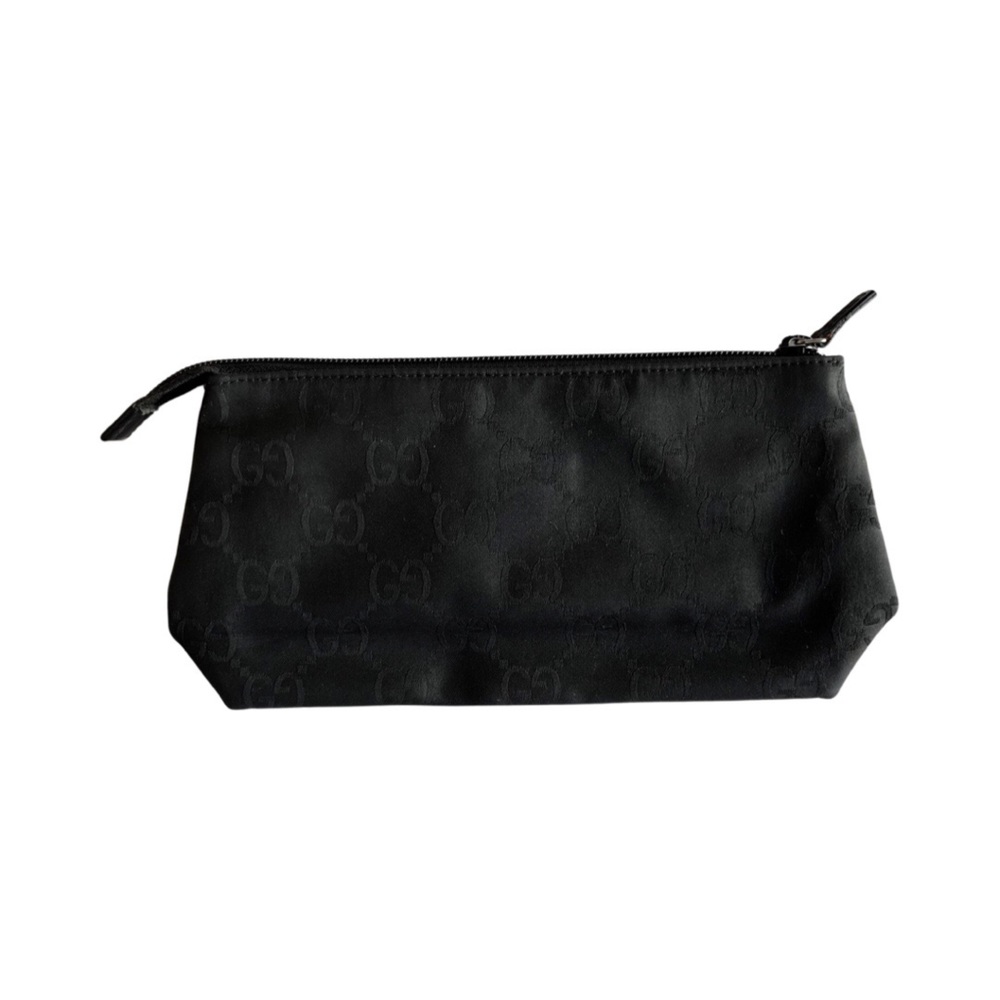 GUCCI Nylon Monogram Cosmetic Pouch black - Picture 2 of 9